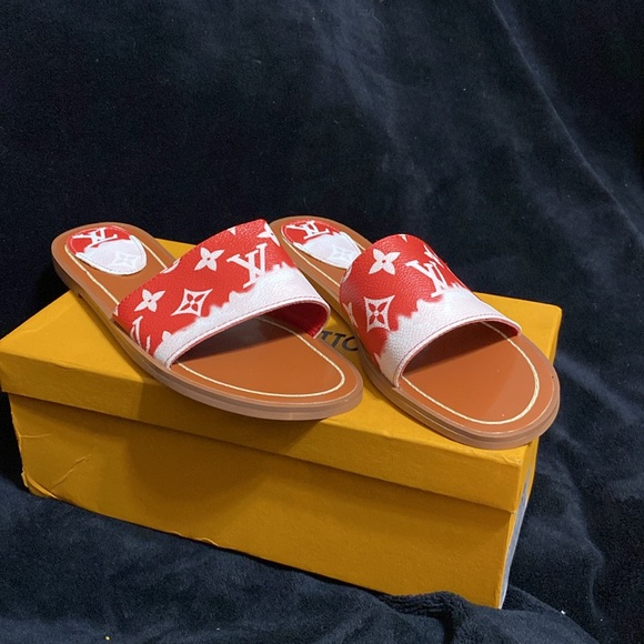 ❌SOLD❌NWOT Ladies Authentic Louis Vuitton MonoLogo Size IT|41 US|9 Sandals❌SOLD❌ - Picture 6 of 10